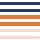 Blanc/Marine/Mandarine/Petale