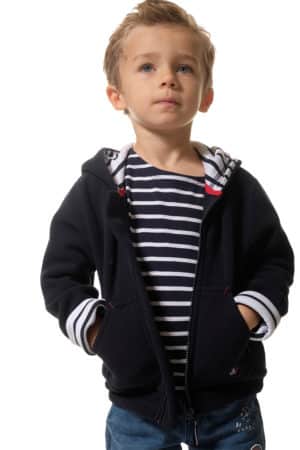 Paquito : polaire a capuche zippee Hublot