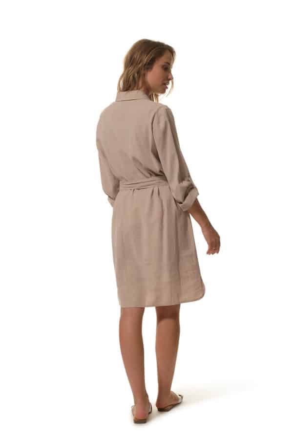 Carolane : robe chemise ceinturée Hublot
