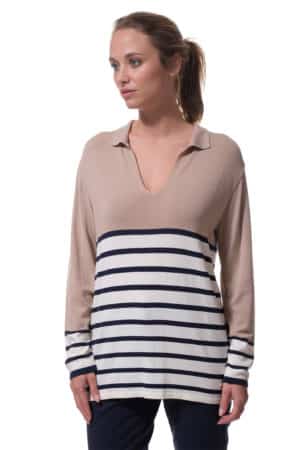 Pascala : pull col vareuse Hublot