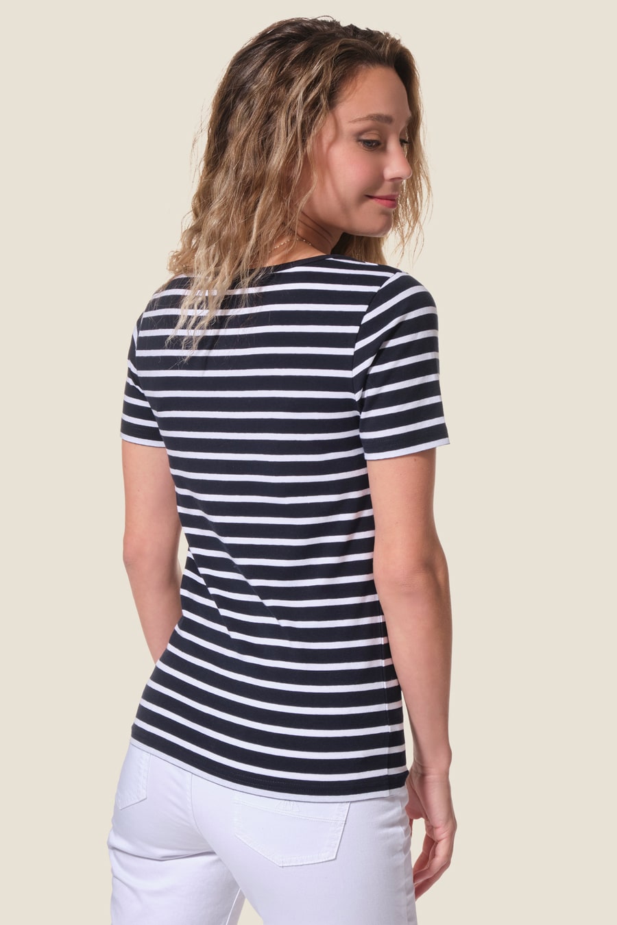 Barcelone : marinière manches courtes Hublot mode marine Barcelone : marinière manches courtes Hublot mode marine