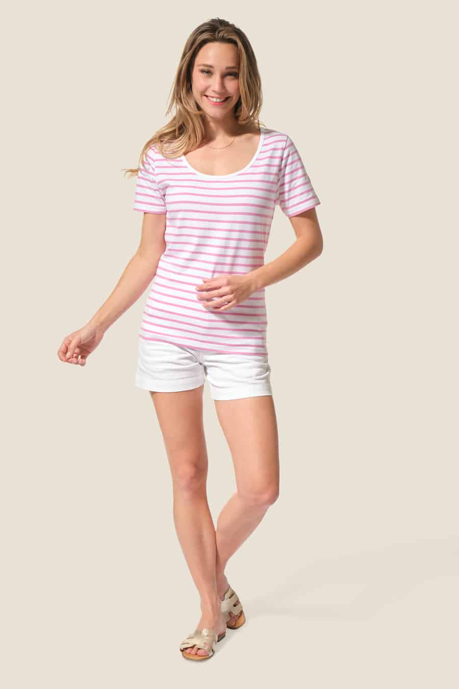 Barcelone : marinière manches courtes Hublot mode marine Barcelone : marinière manches courtes Hublot mode marine