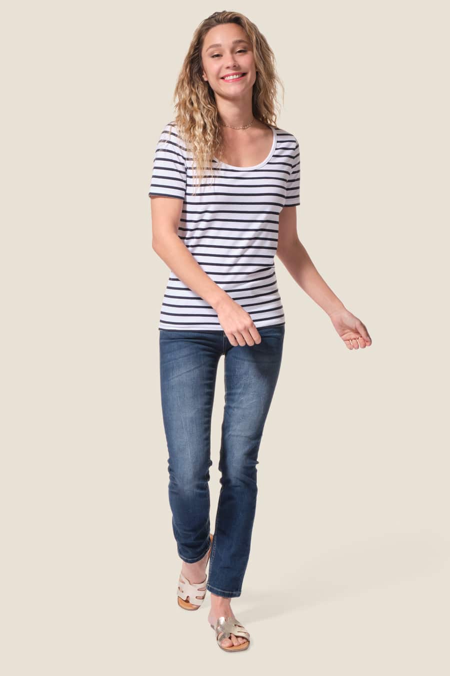 Barcelone : marinière manches courtes Hublot mode marine Barcelone : marinière manches courtes Hublot mode marine