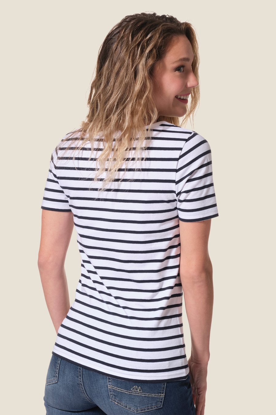 Barcelone : marinière manches courtes Hublot mode marine Barcelone : marinière manches courtes Hublot mode marine