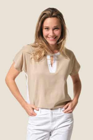 Cascale : blouse manches courtes Hublot mode marine