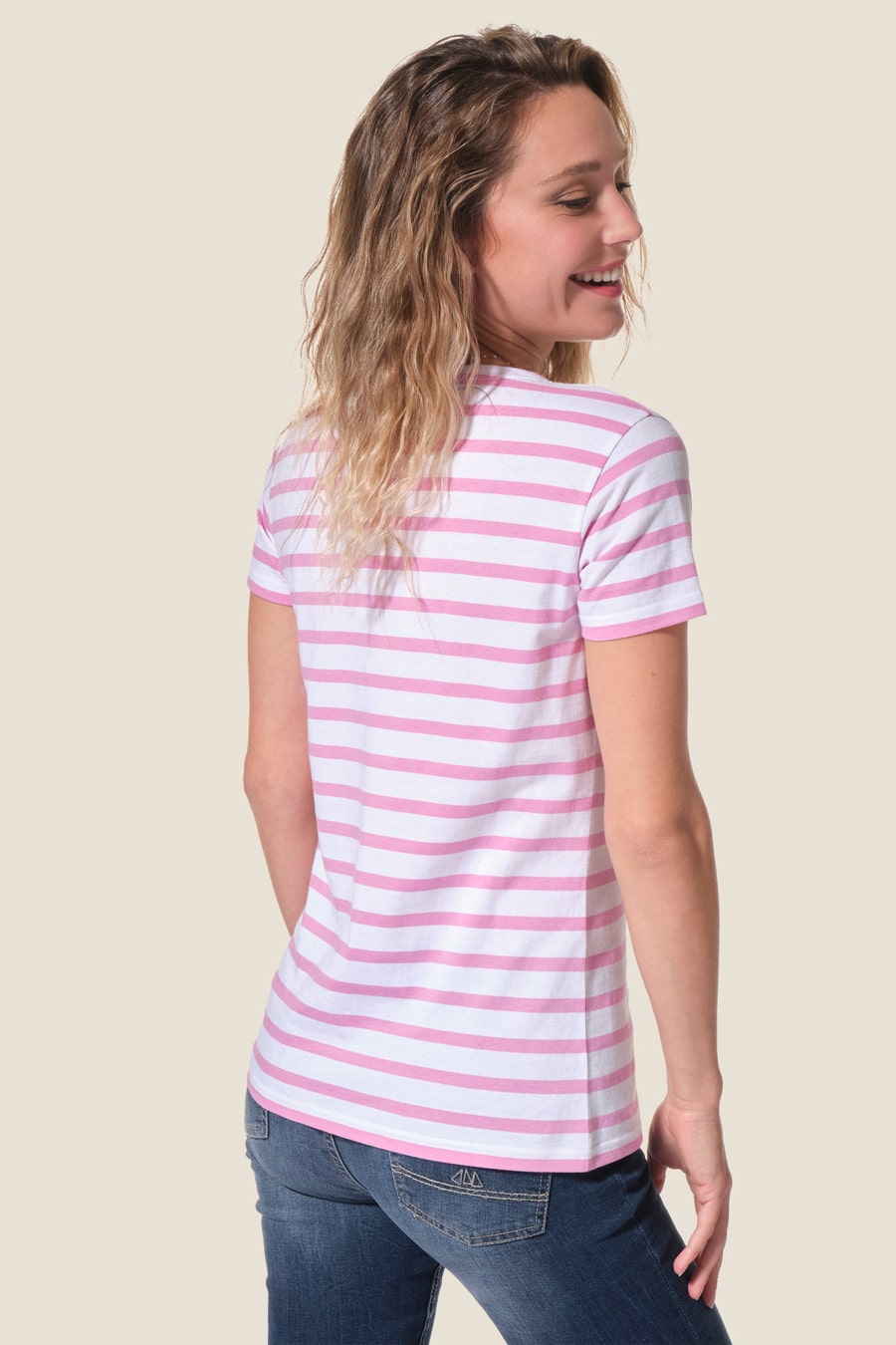 Women's Regatta: Hublot short-sleeved mariniere in navy blue Regate Femme : mariniere manches courtes Hublot mode marine