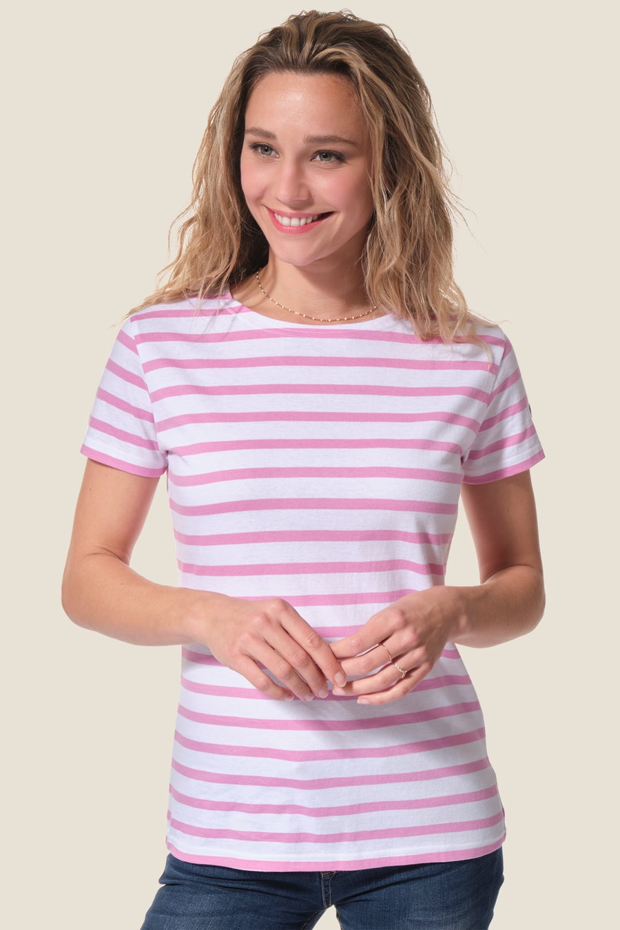 Women's Regatta: Hublot short-sleeved mariniere in navy blue Regate Femme : mariniere manches courtes Hublot mode marine