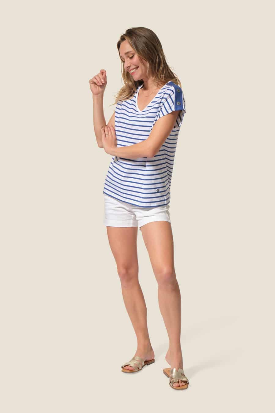 Giflia : marinière manches courtes Hublot mode marine Giflia : marinière manches courtes Hublot mode marine