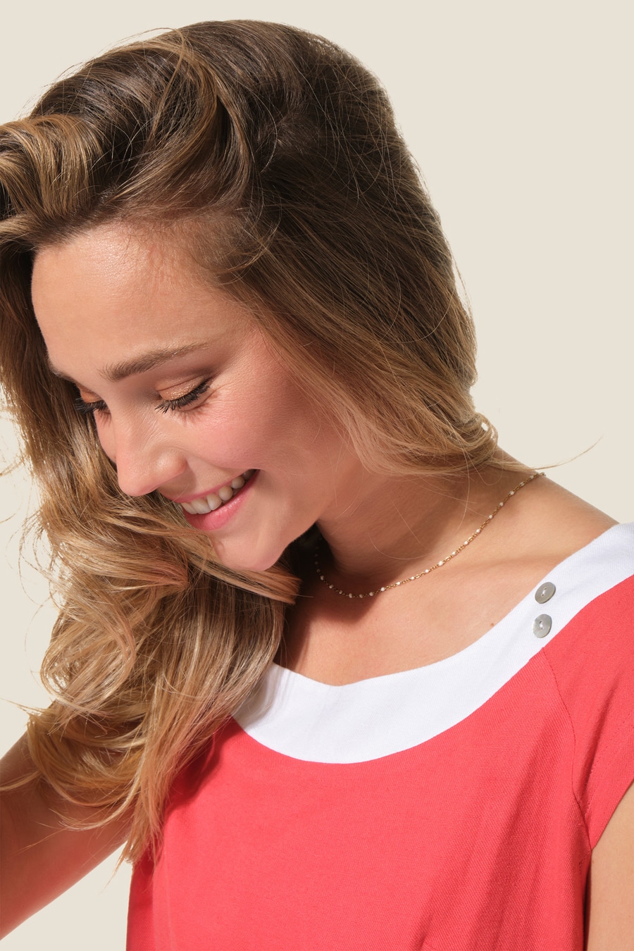 Louna : navy Hublot linen dress Louna : robe lin  Hublot mode marine