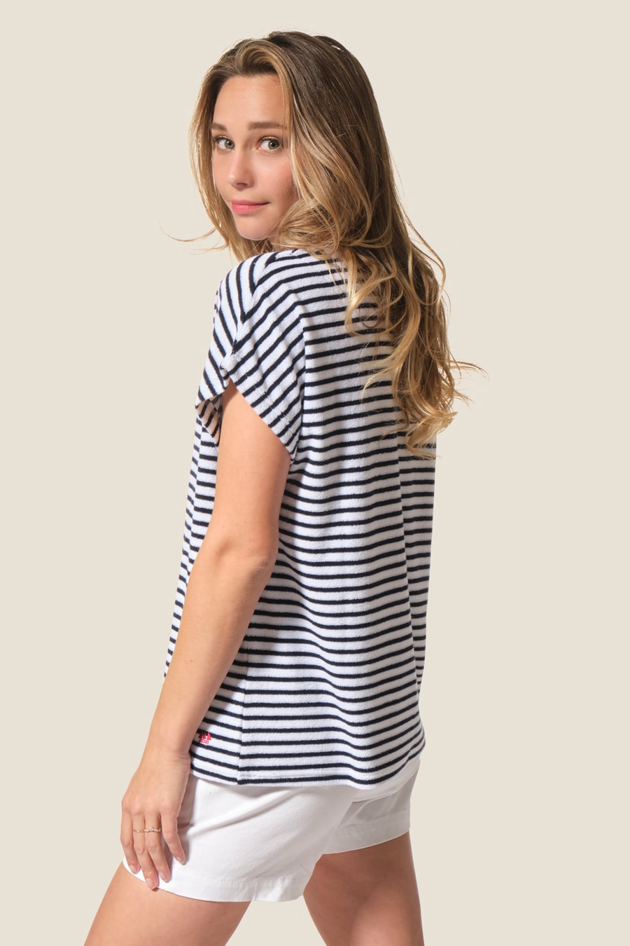 Malwina : tee-shirt éponge Hublot mode marine