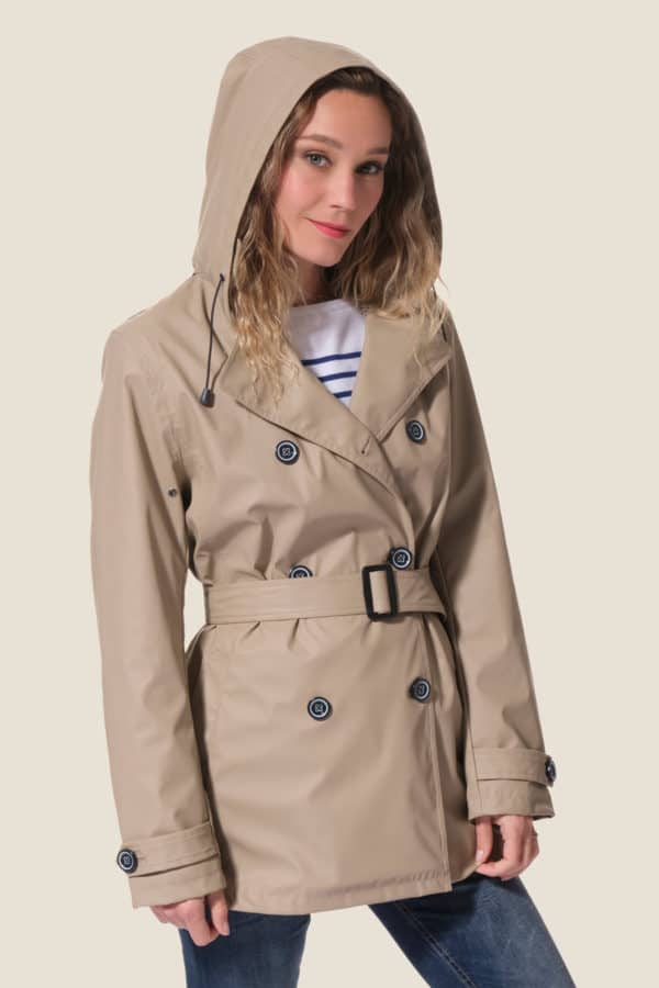 Marilise : trench coat Hublot mode marine