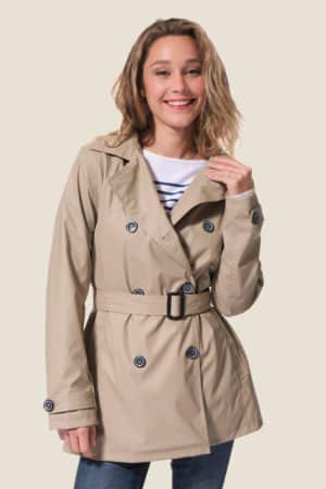 Marilise : trench coat Hublot mode marine