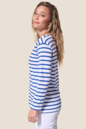 Pecheur Femme : mariniere manches longues Hublot mode marine