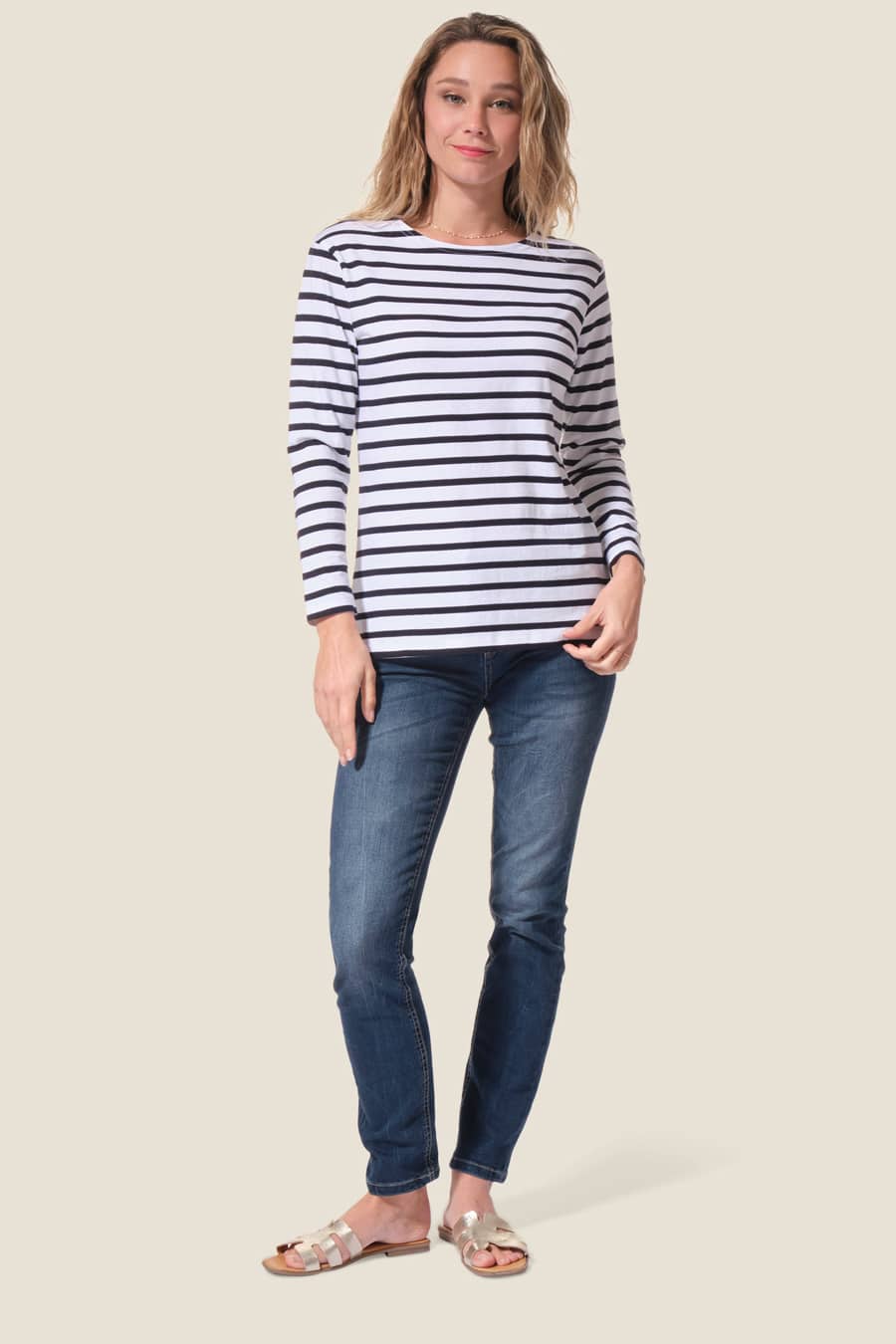 Pecheur Femme : mariniere manches longues Hublot mode marine Pecheur Femme : mariniere manches longues Hublot mode marine