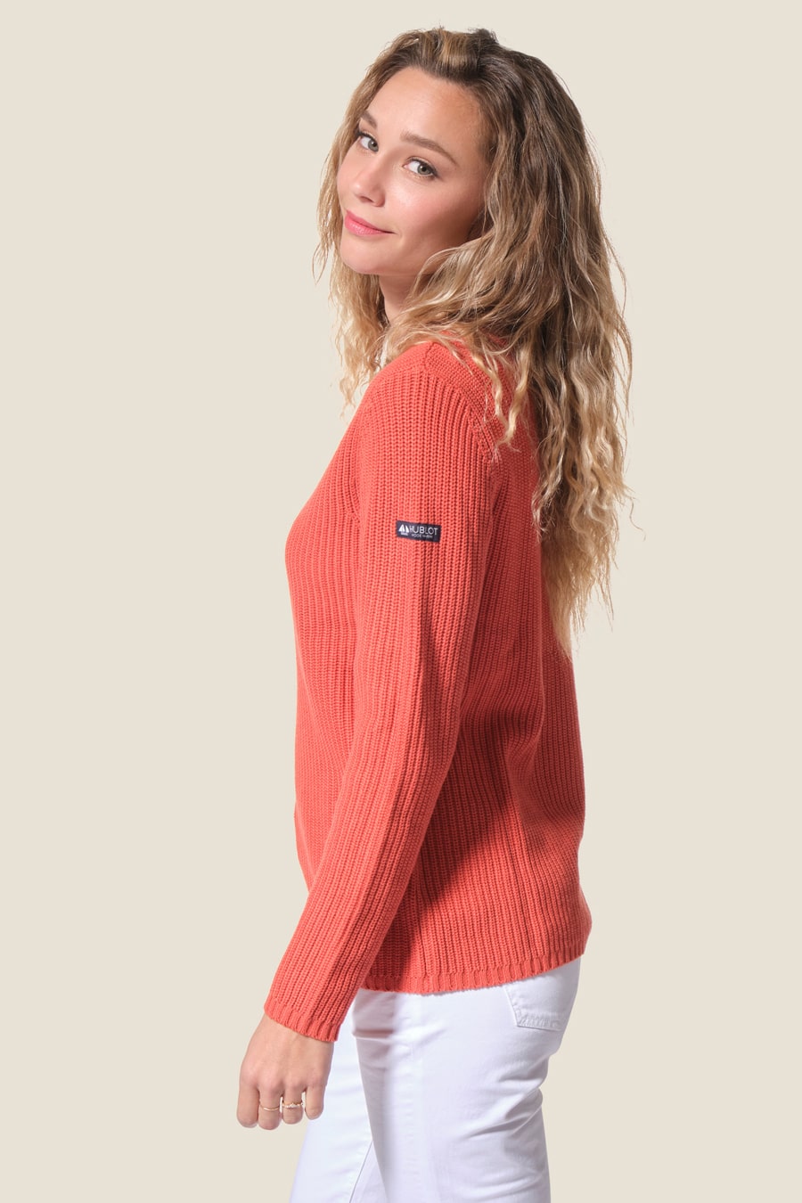 Pivoine : Hublot navy V-neck jumper Pivoine : pull col V Hublot mode marine