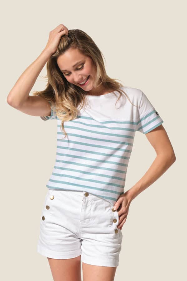 Roselia : tee-shirt manches courtes Hublot mode marine