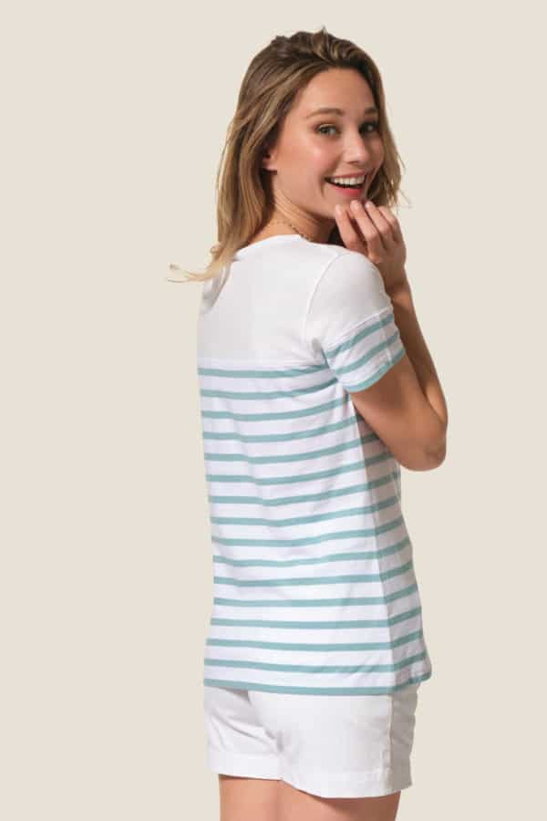 Roselia : tee-shirt manches courtes Hublot mode marine