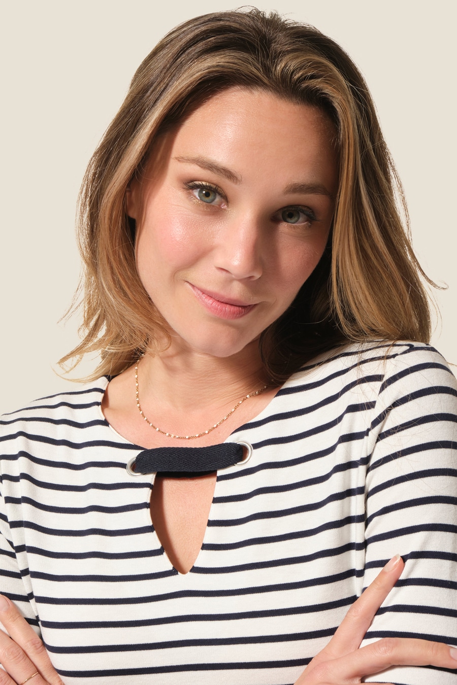 Annie : tee-shirt manches 3/4 Hublot mode marine