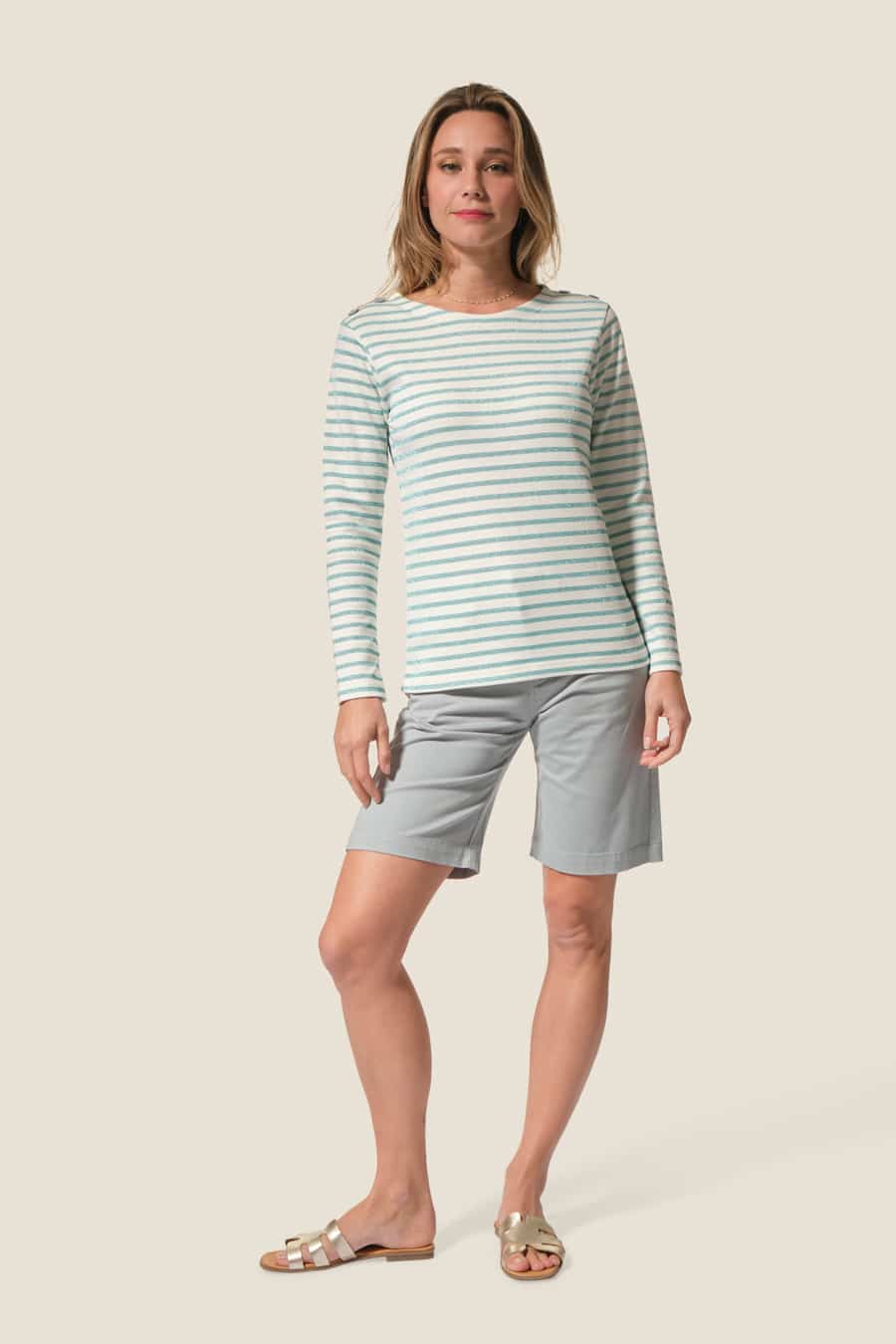 Brendy: lurex sailor Hublot navy fashion Brendy : marinière lurex Hublot mode marine