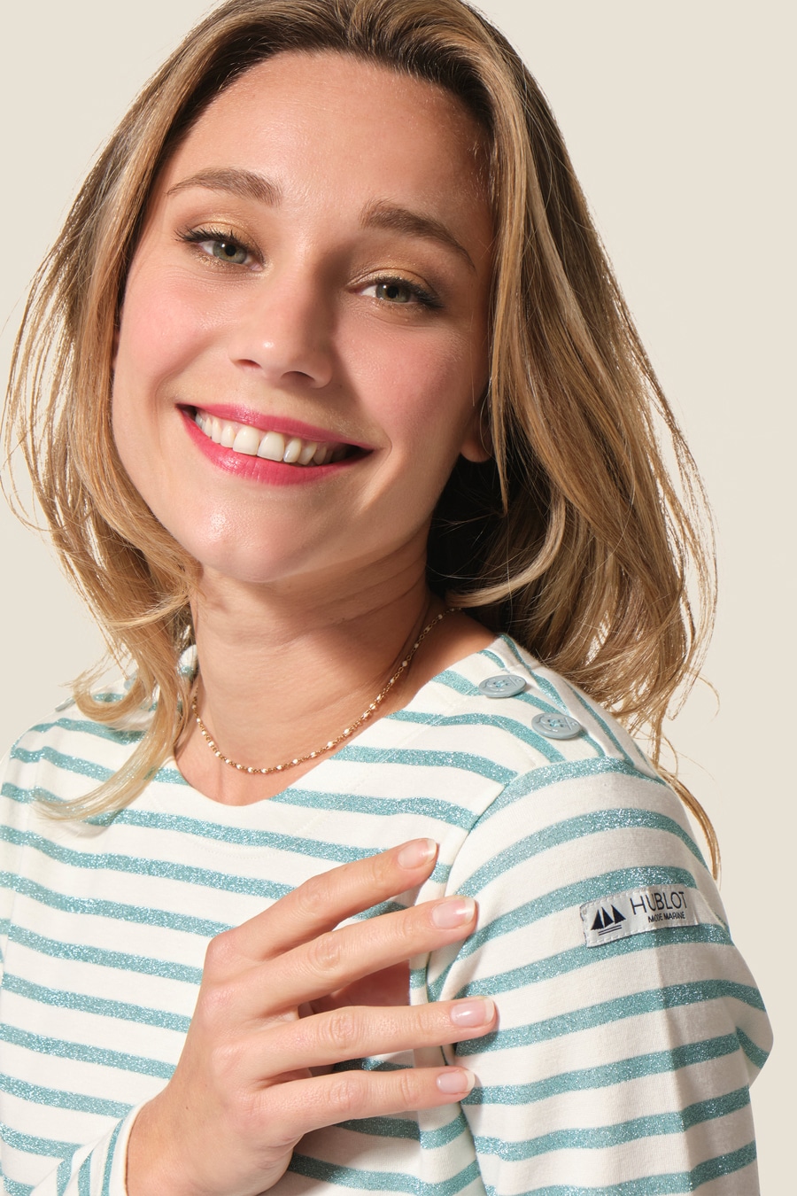 Brendy: lurex sailor Hublot navy fashion Brendy : marinière lurex Hublot mode marine