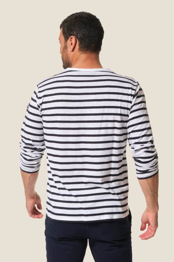 Barros : tee-shirt manches longues Hublot mode marine