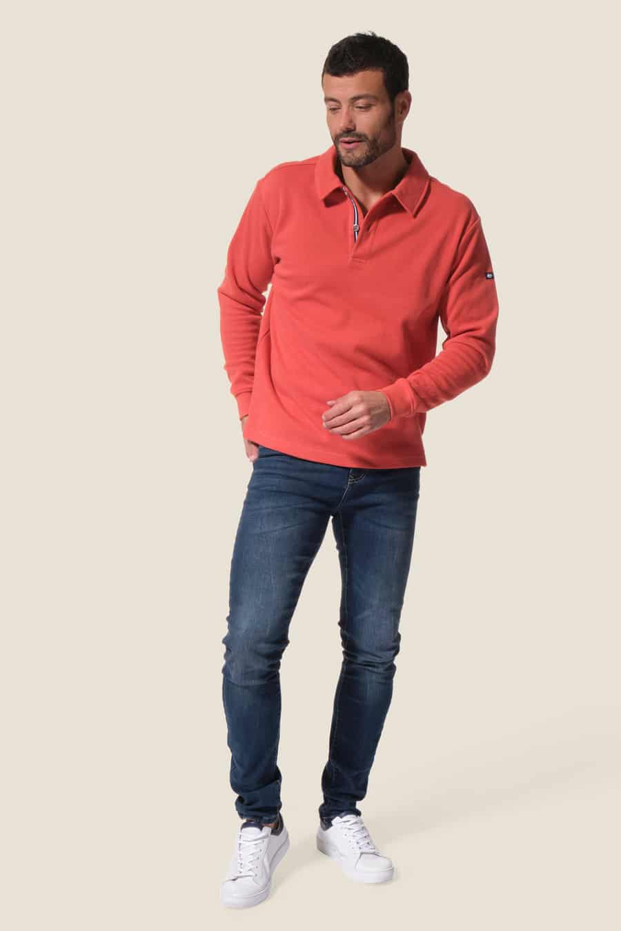 Gatsibo : pull col polo côte américaine Hublot mode marine Gatsibo : pull col polo côte américaine Hublot mode marine