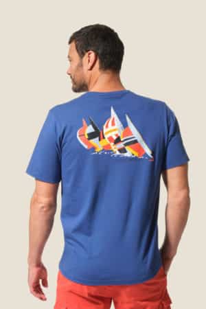 Chalan : tee-shirt manches courtes Hublot mode marine