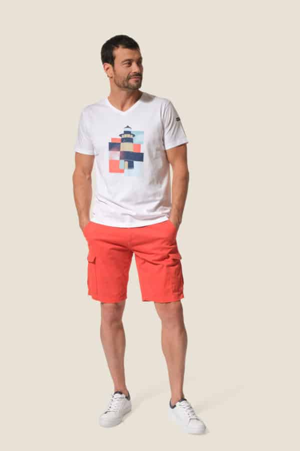 Trinité : tee-shirt manches courtes Hublot mode marine