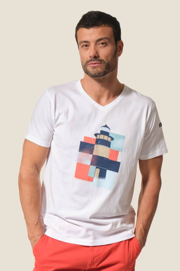 Trinité : tee-shirt manches courtes Hublot mode marine