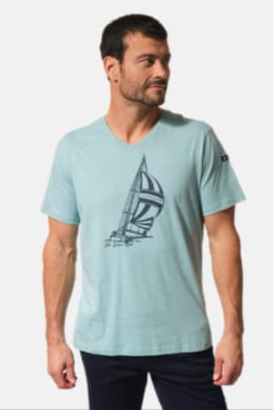 Xeko : tee-shirt manches courtes Hublot mode marine
