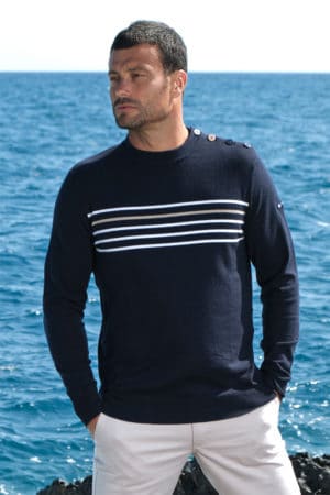 Vaduz : pull marin col rond Hublot mode marine