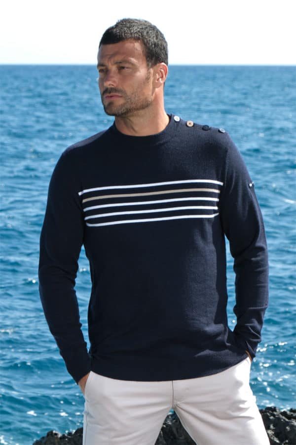 Vaduz : pull marin col rond Hublot mode marine